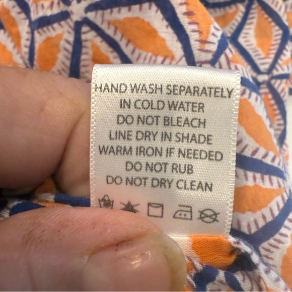 Roberta Roller Rabbit Cotton Embroidered Cover Up Tunic Blouse Top Shirt Sz XS - Picture 12 of 13